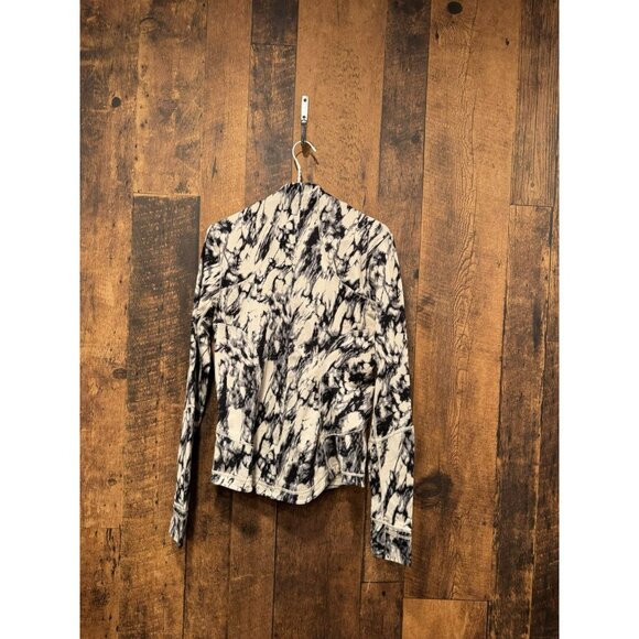 Lululemon Forme Jacket *Cuffins Great Granite Black Mojave Tan Size 8 EUC - Picture 3 of 5